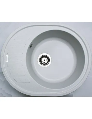 Мийка для кухні з граніту Adamant Ovum Old Stone, 615х495х200 мм - 2