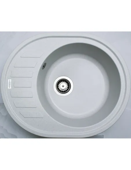 Мийка для кухні з граніту Adamant Ovum Old Stone, 615х495х200 мм - 2