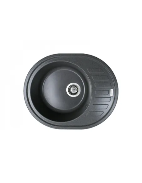 Мийка для кухні з граніту Adamant Ovum графіт, 615х495х200 мм - 1