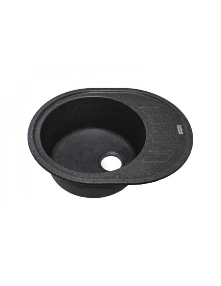 Мийка для кухні з граніту Adamant Ovum графіт, 615х495х200 мм - 2