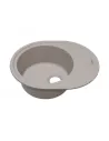 Мийка для кухні з граніту Adamant Ovum Terra, 615х495х200 мм - 2