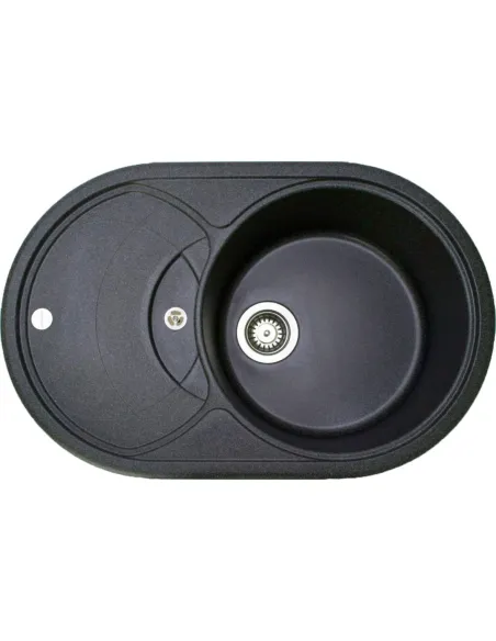 Мойка для кухни из гранита Adamant Shell графит, 770х495х200 мм - 1 Мойка для кухни из гранита Adamant Shell графит, 770х495х200 мм - 1