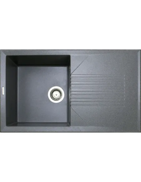 Мийка для кухні з граніту Adamant Novak сіра, 850х500х240 мм - 1