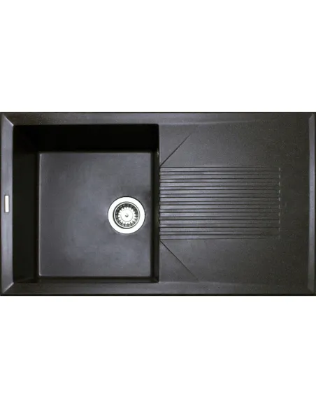 Мойка для кухни из гранита Adamant Novak коричневая, 850х500х240 мм - 1