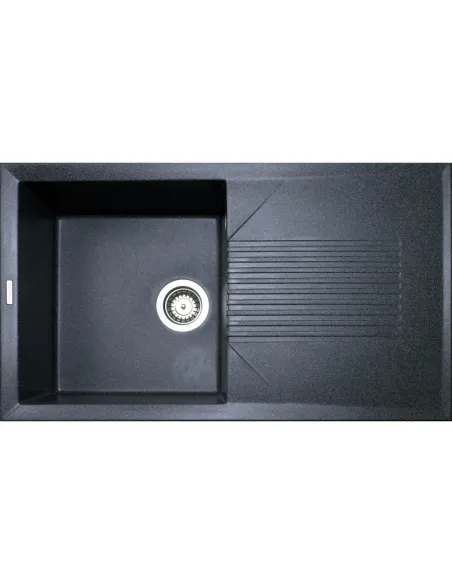 Мийка для кухні з граніту Adamant Novak графіт, 850х500х240 мм - 1