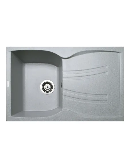 Мийка для кухні з граніту Adamant New Line світло-сіра, 780х495х235 мм - 1