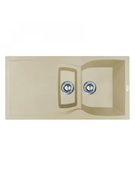 Мойка для кухни из гранита Adamant New Line Plus Ivory, 975х495х235 мм - 1