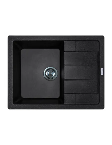 Мойка для кухни из гранита Adamant Anila Plus черный металлик, 775х495х200 мм - 1 Мойка для кухни из гранита Adamant Anila Plus черный металлик, 775х495х200 мм - 1