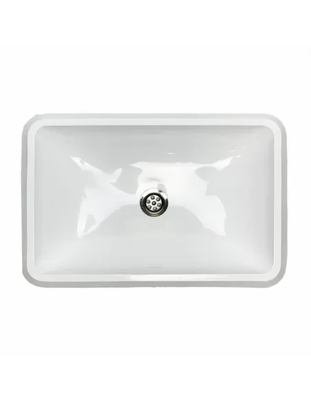 Раковина из искусственного камня врезная Adamant Plain 590х390 White - 1