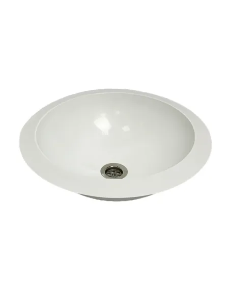 Раковина зі штучного каменю врізна Adamant Moon 540х425 White - 1 Раковина зі штучного каменю врізна Adamant Moon 540х425 White - 1