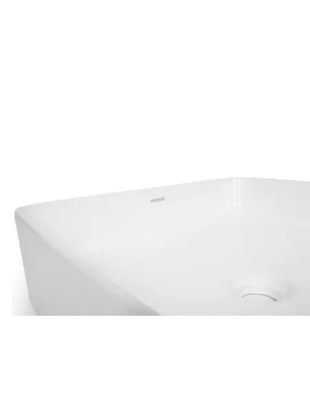 Керамическая раковина Newarc Aqua 9440W накладная, белая - 3 Керамическая раковина Newarc Aqua 9440W накладная, белая - 3