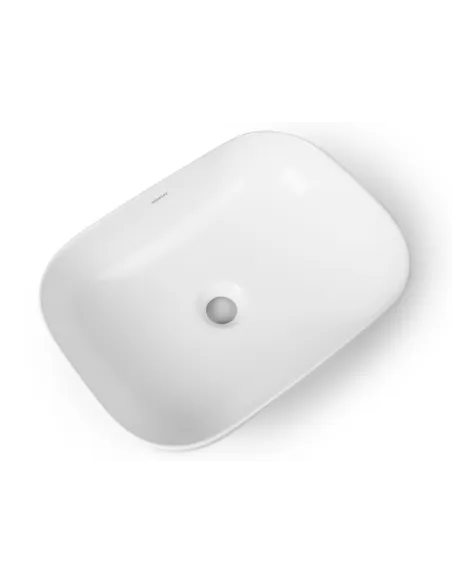 Керамическая раковина Newarc Aqua 9845W накладная, белая - 4