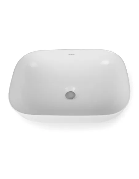 Керамическая раковина Newarc Aqua 9845W накладная, белая - 6