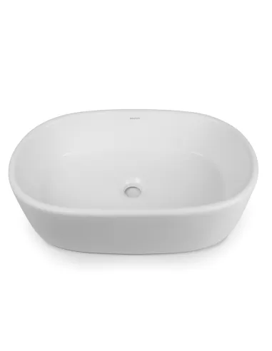 Керамическая раковина Newarc Aqua 9855W накладная, белая - 2