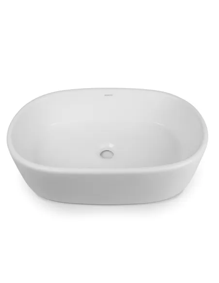 Керамическая раковина Newarc Aqua 9855W накладная, белая - 2