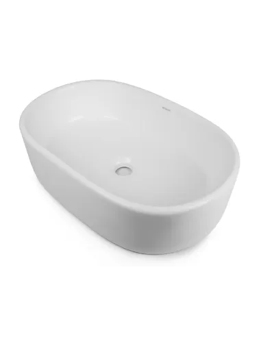 Керамическая раковина Newarc Aqua 9855W накладная, белая - 3