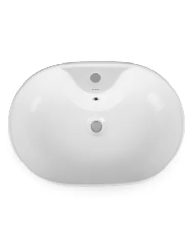 Керамическая раковина Newarc Life 9860W накладная, белая - 2