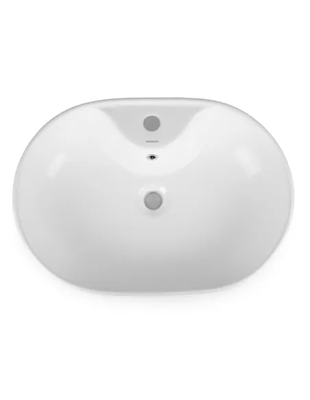 Керамическая раковина Newarc Life 9860W накладная, белая - 2