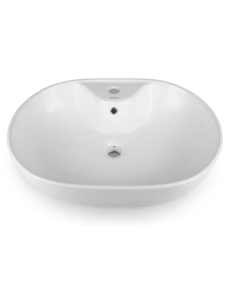 Керамическая раковина Newarc Life 9860W накладная, белая - 3