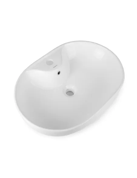 Керамическая раковина Newarc Life 9860W накладная, белая - 5