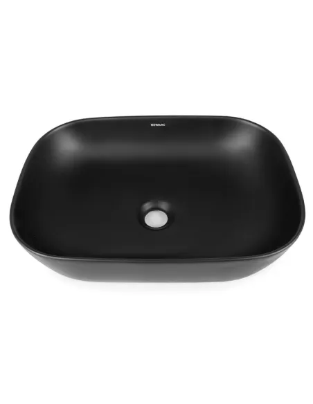 Керамическая раковина Newarc Life 9845B-M накладная, черная - 1