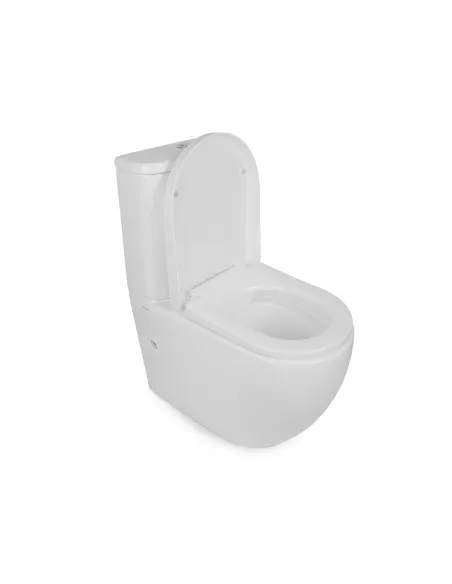 Унитаз компакт Newarc Modern Rimless 3822W New безободковый, сиденье микролифт - 2 Унитаз компакт Newarc Modern Rimless 3822W New безободковый, сиденье микролифт - 2