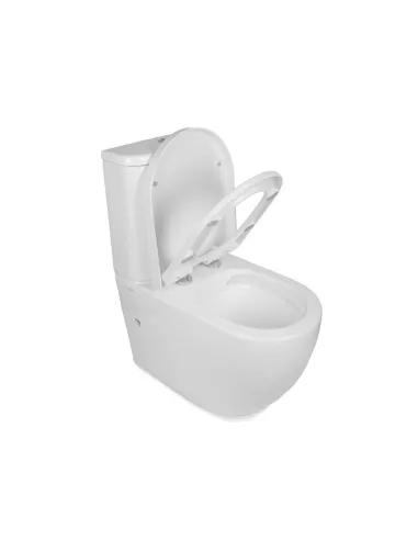 Унитаз компакт Newarc Modern Rimless 3822W New безободковый, сиденье микролифт - 4