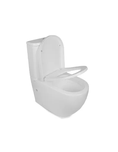 Унитаз компакт Newarc Modern Rimless 3822W New безободковый, сиденье микролифт - 5