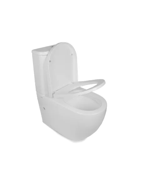 Унитаз компакт Newarc Modern Rimless 3822W New безободковый, сиденье микролифт - 5 Унитаз компакт Newarc Modern Rimless 3822W New безободковый, сиденье микролифт - 5