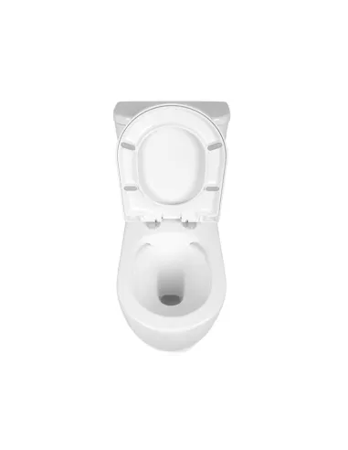 Унитаз компакт Newarc Modern Rimless 3822W New безободковый, сиденье микролифт - 9