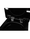 Унитаз компакт Newarc Modern Rimless 3822B-M безободковый, сиденье микролифт,черный - 5