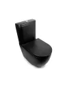 Унитаз компакт Newarc Modern Rimless 3822B-M безободковый, сиденье микролифт,черный - 7