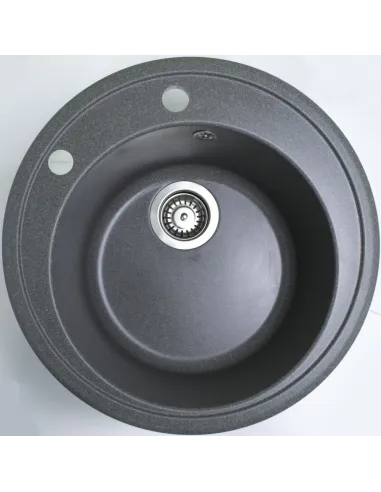 Мойка для кухни из гранита Adamant Sun серая, 510х510х200 мм - 2