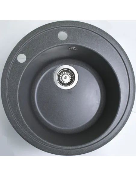 Мойка для кухни из гранита Adamant Sun серая, 510х510х200 мм - 2