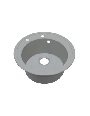 Мойка для кухни из гранита Adamant Sun светло-серая, 510х510х200 мм - 2