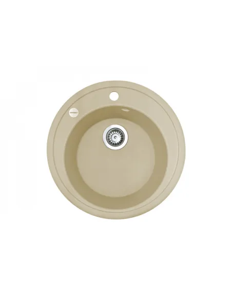 Мойка для кухни из гранита Adamant Sun Ivory, 510х510х200 мм - 1