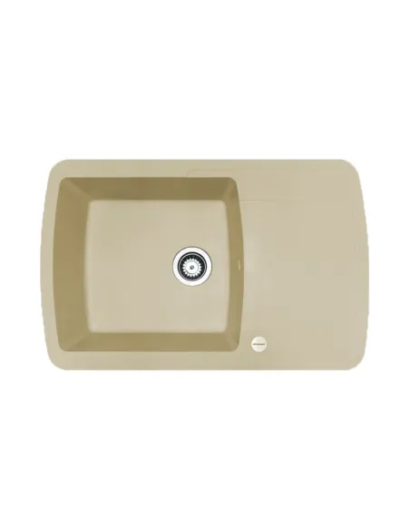 Мойка для кухни из гранита Adamant Optimaks Ivory, 775х495х200 мм - 1