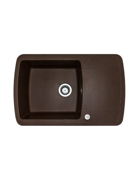 Мойка для кухни из гранита Adamant Optimaks Mokko, 775х495х200 мм - 1