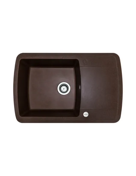 Мойка для кухни из гранита Adamant Optimaks коричневая, 775х495х200 мм - 1