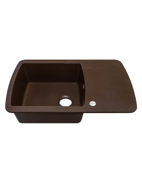 Мойка для кухни из гранита Adamant Optimaks коричневая, 775х495х200 мм - 2