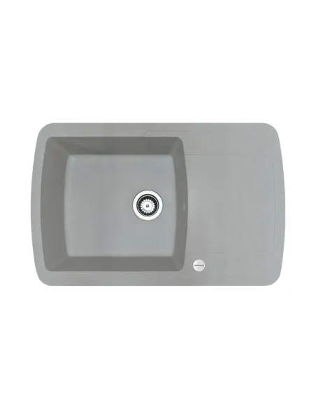 Мойка для кухни из гранита Adamant Optimaks светло-серая, 775х495х200 мм - 1