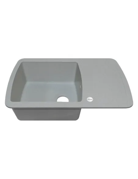 Мойка для кухни из гранита Adamant Optimaks светло-серая, 775х495х200 мм - 2