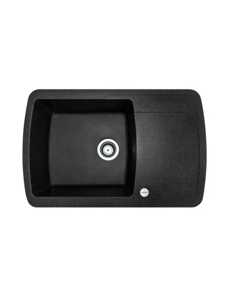 Мойка для кухни из гранита Adamant Optimaks черная, 775х495х200 мм - 1