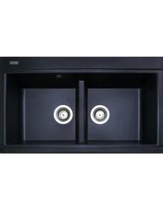 Мойка для кухни из гранита Adamant Similar черная, 885х505х230 мм - 1