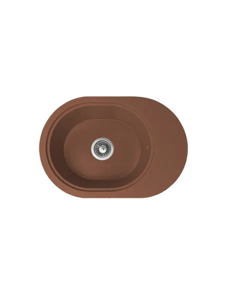 Мойка для кухни из гранита Adamant Ovale Terracotta, 610х420х180 мм - 1