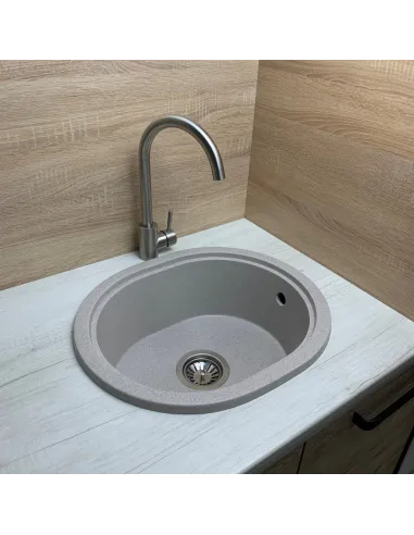 Мойка для кухни из гранита Adamant Circum Terra, 500х425х180 мм - 2