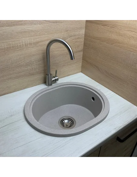 Мойка для кухни из гранита Adamant Circum Terra, 500х425х180 мм - 2