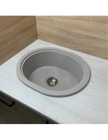 Мойка для кухни из гранита Adamant Circum Terra, 500х425х180 мм - 3