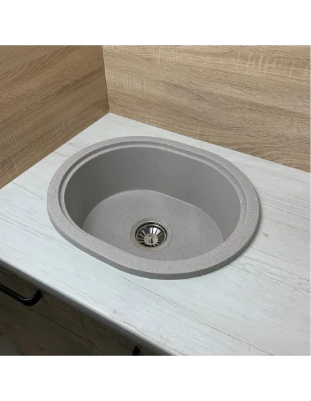 Мойка для кухни из гранита Adamant Circum Terra, 500х425х180 мм - 3