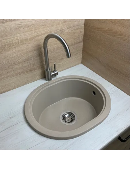 Мойка для кухни из гранита Adamant Circum сахара, 500х425х180 мм - 2